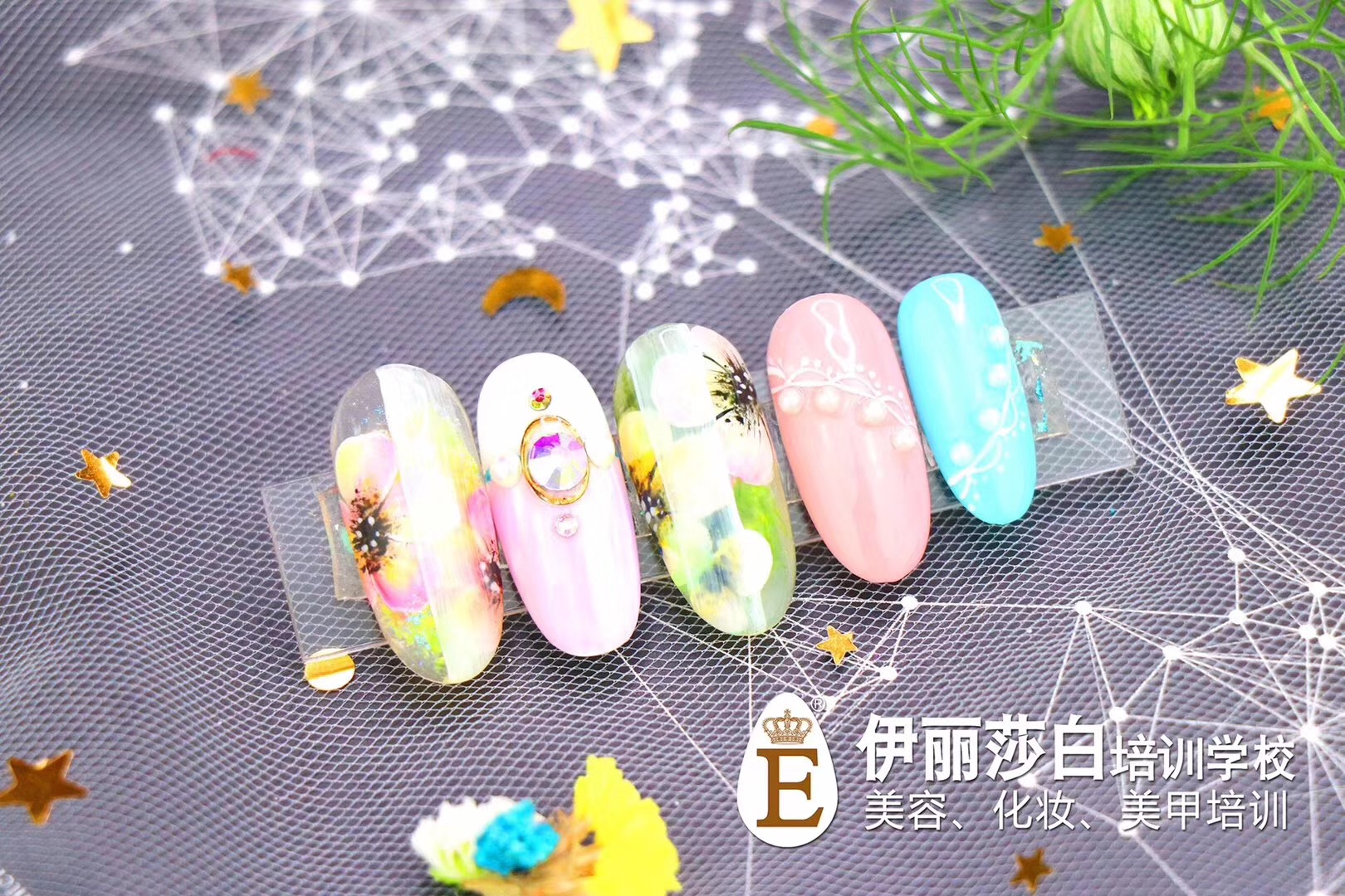 老师美甲作品,伊丽莎白美甲学校,顺德美甲课程,佛山美甲学习 老师美甲作品,伊丽莎白美甲学校,顺德美甲课程,佛山美甲学习
